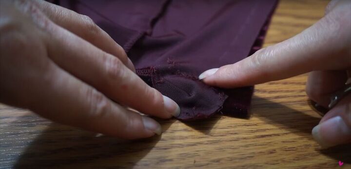 how to make a bodysuit from a dress easy diy bodysuit tutorial, Ripping the seam at the wrist