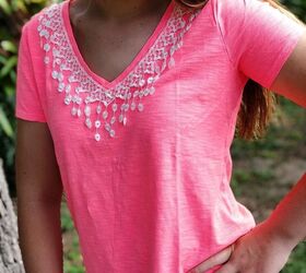 3 no sew lace trim tees for summer