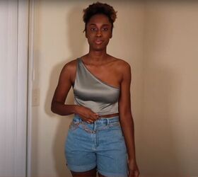 This DIY One-Shoulder Crop Top is Comfortable & So Luxurious
