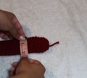 how to make a diy harry styles cardigan, Making the crochet cardigan hem