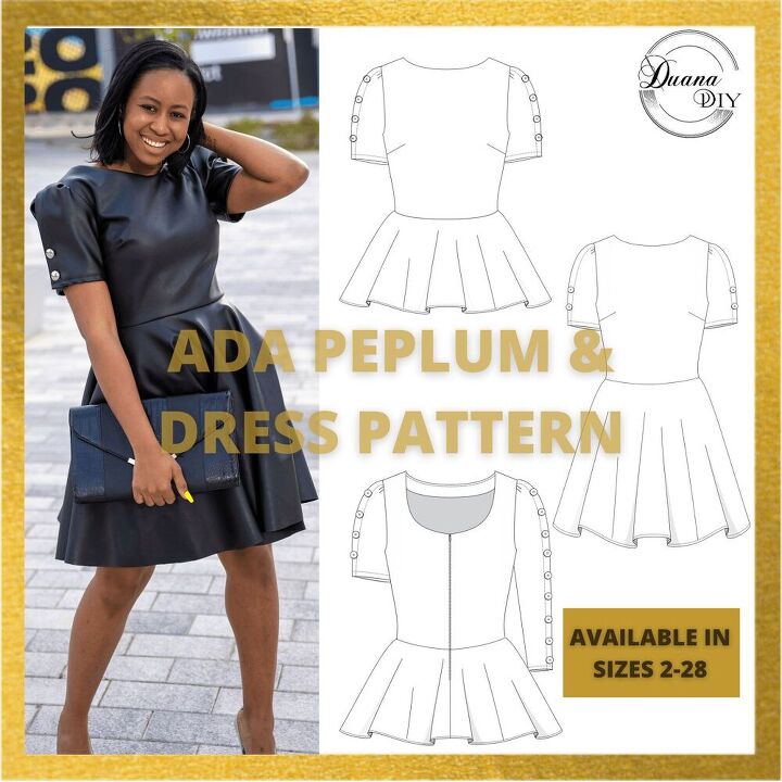 pattern testing the ada peplum dress pattern
