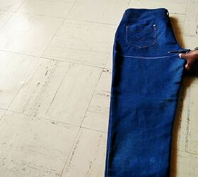 a Dungaree Dress From Old Jeans 