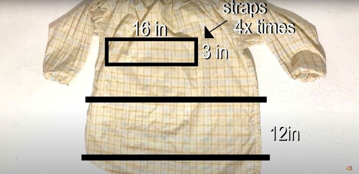 how to make a shirred tube top from an old men s shirt, How to make a shirred top pattern