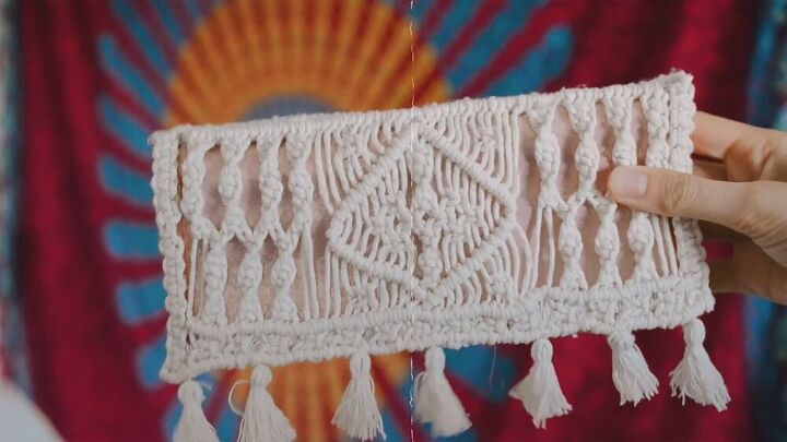 Gun Macrame Use This Relaxing DIY Macrame Purse Tutorial to Make a Unique Bag | Upstyle