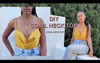 How to Make a Sexy Satin DIY Cowl Neck Top
