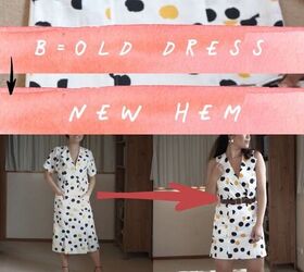 thrift flip ideas old dress transformed into a new dress cute top, DIY dress ideas