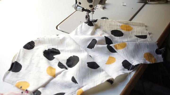 thrift flip ideas old dress transformed into a new dress cute top, Sewing darts on the bodice