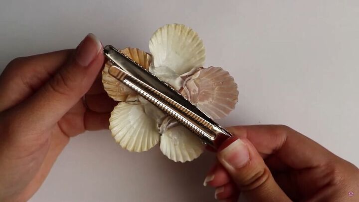 4 diy seashell hair clip ideas that will release your inner mermaid, Assemble the seashell hair clip
