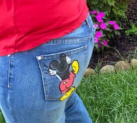 How to Paint on Your Jeans - Mickey Edition
