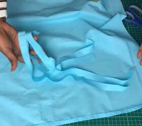 how to sew a shirred top simple step by step tutorial, Cutting fabric for the elastic tunnels
