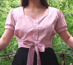 how to make a top from a men s shirt diy vintage blouse tutorial, A closer look