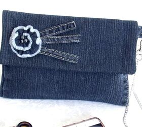 got an old pair of jeans turn them into a cute diy denim clutch, How to make a DIY denim clutch purse