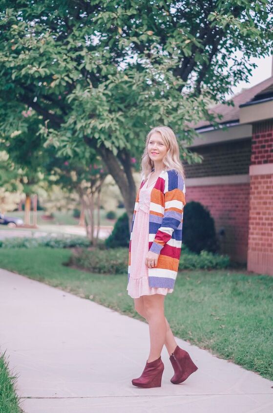 6 ideas how to style summer dress for fall