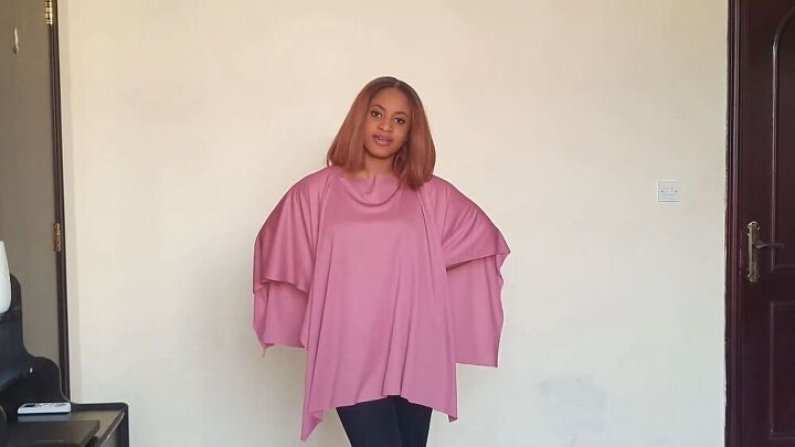 the easiest diy top ever no sew multi way top takes 5mins to make, DIY poncho top