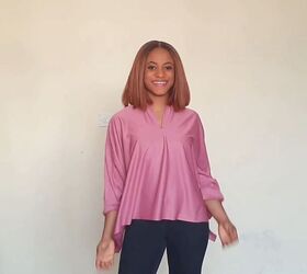 the easiest diy top ever no sew multi way top takes 5mins to make, DIY v neck top