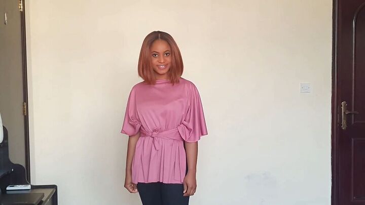 the easiest diy top ever no sew multi way top takes 5mins to make, DIY tie front top
