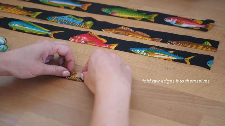 3 easy tutorials on upcycling clothes how to make diy keepsakes, Folding the straps lengthwise