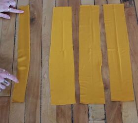1 garment 5 different ways diy multiway dress pants skirt romper, Folding the fabric straps