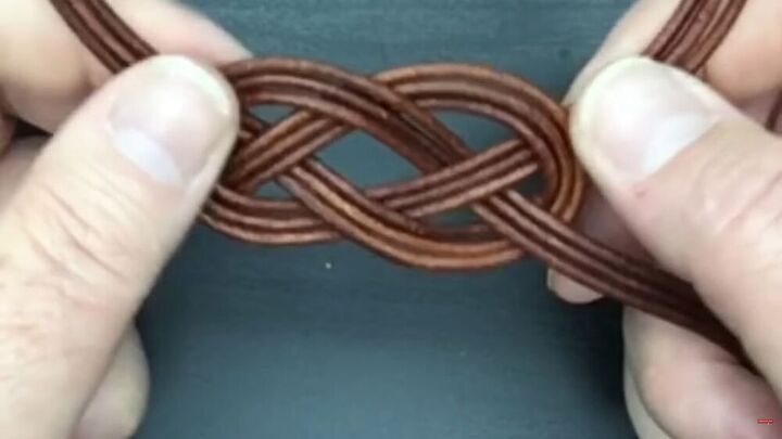 learn how to create knotted jewelry with this celtic bracelet tutorial, Tightening and closing the knot