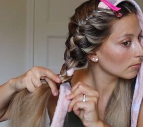how to create perfect overnight heatless curls with the wrap method, How to create heatless curls