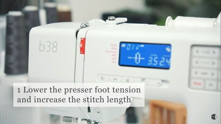 everything you need to know about sewing double gauze fabric, Adjusting the setting on a sewing machine