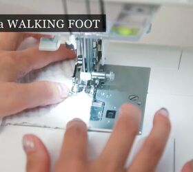 everything you need to know about sewing double gauze fabric, Using a walking foot on a sewing machine