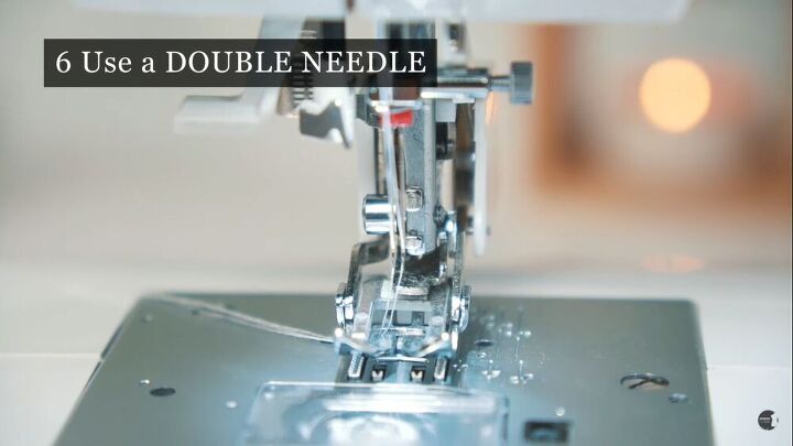 everything you need to know about sewing double gauze fabric, Using a double needle on double gauze fabric