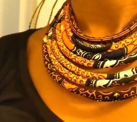 How to Make an African Fabric Rope Necklace - Quick & Simple Tutorial