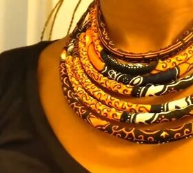 How to Make an African Fabric Rope Necklace - Quick & Simple Tutorial ...