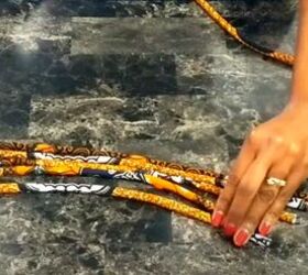 how to make an african fabric rope necklace quick simple tutorial, Creating different lengths of fabric rope