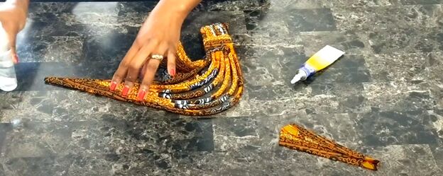 how to make an african fabric rope necklace quick simple tutorial, African fabric rope necklace tutorial