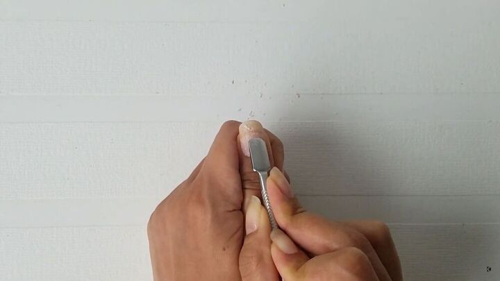 the best way to remove gel nail polish without damaging nails, Scraping off the gel nail polish