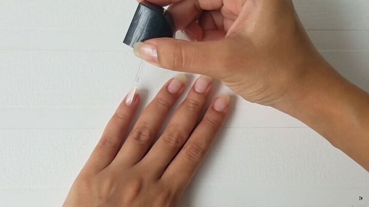 the best way to remove gel nail polish without damaging nails, Applying a base coat to nails