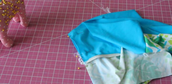 how to easily make your own cute high waisted bikini bottoms, Turning the fabric right sides out
