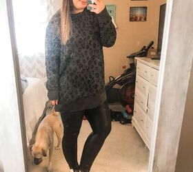 three faux leather leggings that arent spanx