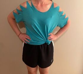 Upcycle Tshirt Into Workout Shirt “Jersey Girl Knows Best”