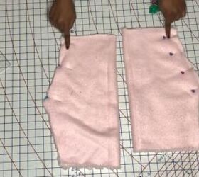 this cute diy skims cozy dupe looks just like the original, Pinning the shorts legs
