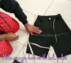 how to turn a dress into shorts Dress To Romper DIY