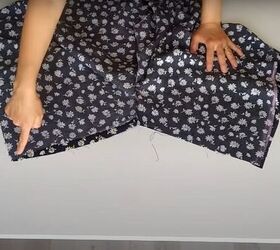 how to sew culottes easy sewing tutorial for making cute diy culottes, Pinning the inseams of the DIY culottes