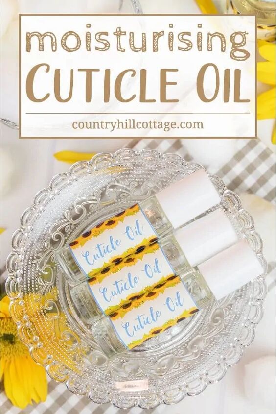 diy cuticle oil with essential oils to strengthen nails dry cuticles