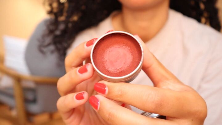 this super easy diy lip tint cream blush has only 2 ingredients, How to make lip tint the easy way