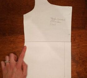 get started sewing clothes that fit, Draw a new line at the side seams to smooth out where you adjusted your pattern