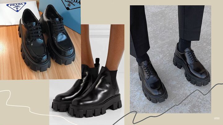 14 sophisticated chunky loafers outfits for a real 90s vibe, Black chunky loafers for women