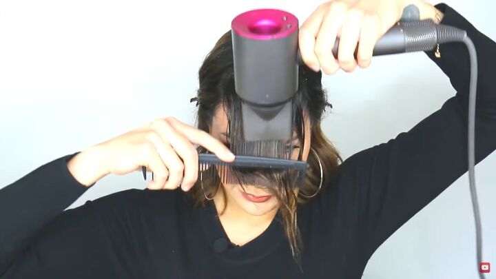 how to tame a cowlick 6 hair hacks for battling a pesky cowlick, Blow drying hair forward