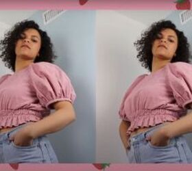 How to Make a Pretty Strawberry Blouse: DIY Bow-Back Top Tutorial