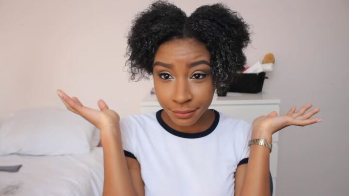 3 cute protective hairstyles for curly hair that are super easy to do, Applying products to freshly washed hair