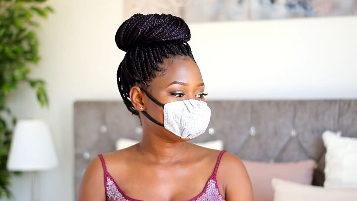 how to easily make a comfortable breathable face mask, Wearing the breathable face mask