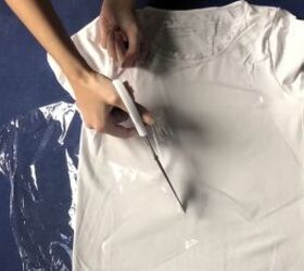 How To Print On A T Shirt Without Transfer Paper Easy Saran Wrap Hack Upstyle