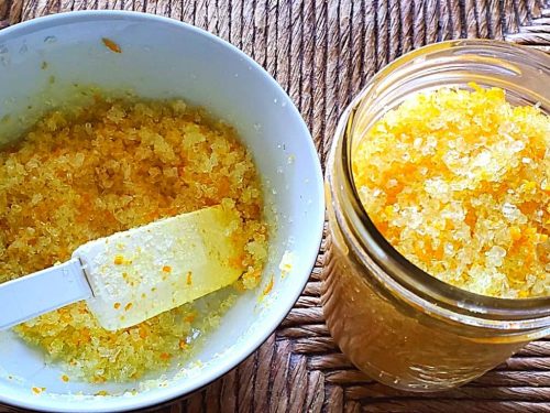 orange diy bath salts with essential oils how to