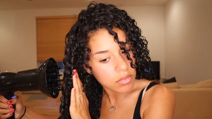 5 step 3b and 3c hair routine for voluptuous defined curls, How to dry 3b and 3c curls with a diffuser